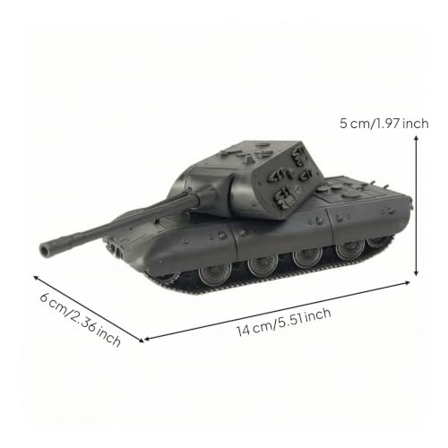 Tanque militar a escala E-100 Ratón réplica de metal coleccionable 3
