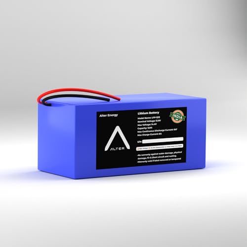 Image of Alter Energy 12V 12Ah LiFePO4 Battery | 12-Year Life | Deep Cycle Lithium Battery for Sprayer Pump, Solar, Inverter, UPS, E-Toys | 2500+ Cycles | Built-in BMS (LFP-1212-S, 1, Count)