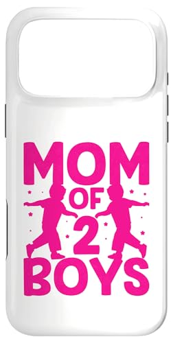 Mom Of Two Boys ̓ Ƒq ̌t X}zP[X iPhone 17 Pro Max p