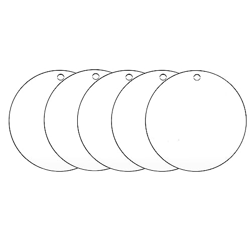 5 Stück Acrylplatte Rund, 2mm Anhänger Acryl, Acrylglas Rund, Geeignet für Herstellung von dekorativen Anhängern und Präsentation von Produkten(20 cm)