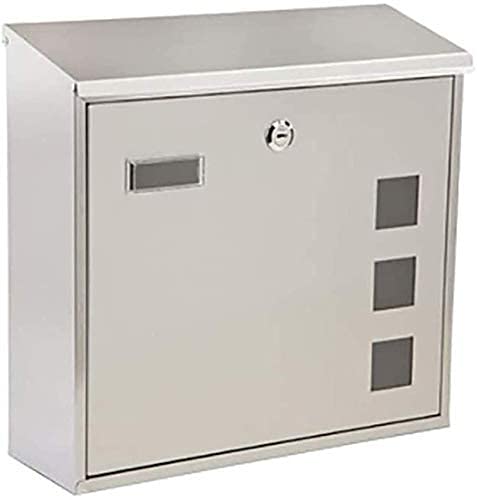 Boîte aux lettres murale en acier inoxydable haut de gamme avec serrure pour maison