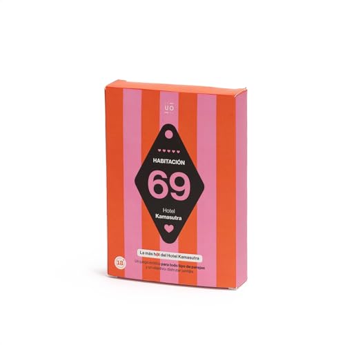 UO Juego de Cartas Habitación 69. Juego Cartas Erótico para Parejas. Divertido y Picante con 40 Retos. Regalo Ideal para Explorar y Disfrutar en la Intimidad