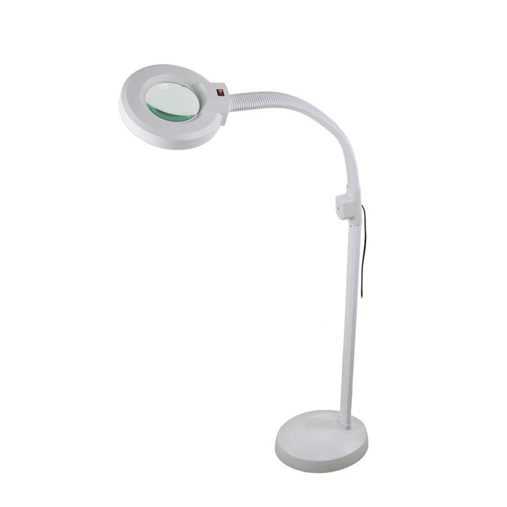 Lampadaire loupe de lecture pour basse vision et DMLA avec verre clarté 8X réglable