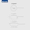 Daniks Oslo 10-Piece Stainless Steel Cookware Set with Glass Lids, Includes Saucepan and Frying Pan with Lid, Tri-Ply Bases for Even Heating, Induction Compatible, Dishwasher Safe, Bakelite Handles #3