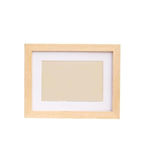 JUNENTER 木製フォトフレーム 写真フレーム 卓上ディスプレイ 壁掛け ホームオフィス装飾 3x5インチの写真に適合 (ホワイトオーク色、3x5インチ)