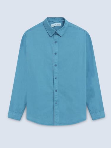 Image of StitchX Men's Full Sleeve Core Essentials Twill Over-Dyed Shirt XS-2XL