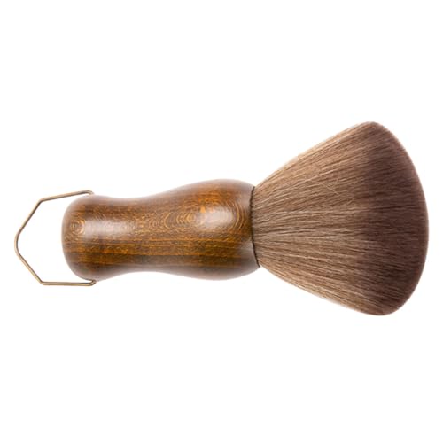 TOVINANNA Neck Duster Brush with Ergonomic Handle Soft Bristles for Hair Salon Cleaning Shaving Portable Hair Sweep Brush with Hook for Barber Tool