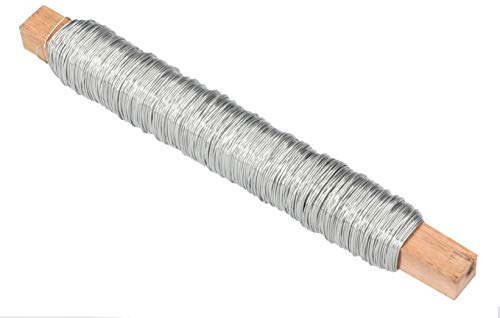 Preisvergleich Produktbild mumbi Gartendraht Blumendraht Bindedraht Pflanzendraht Basteldraht Draht 50m 0,50mm Durchmesser auf Holzkern