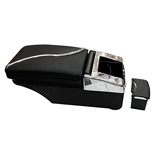 Image of Oshotto PU Leather AR-02 Car Armrest Console Box Compatible with Maruti Suzuki Alto 800 - Black