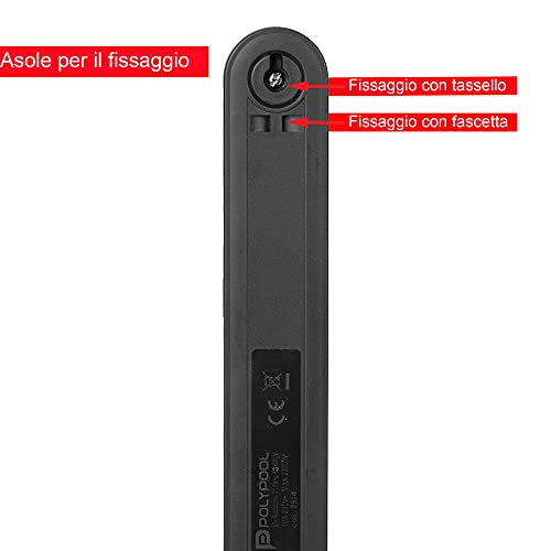 Poly Pool PP2524.2 presa quintupla 10/16A 2P+T, Nero - Immagine 2