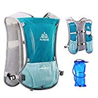 AONIJIE - Zaino da Corsa per Maratona, da Donna, con Sistema di idratazione, Leggero, per Trail Corsa, Ciclismo, Maratona, Escursionismo, 5 l, con 1 litro di idratazione