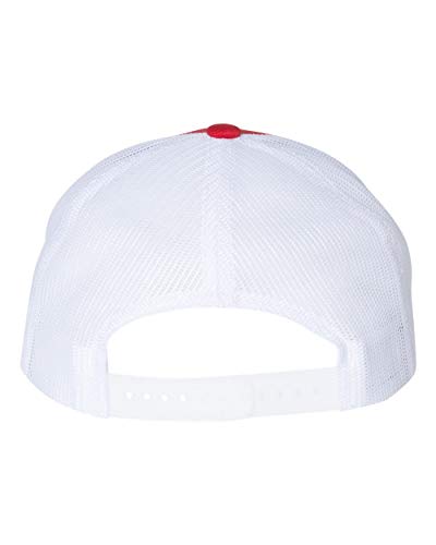 Richardson 115 Gorra Trucker Unisex Ajustable Rojo/Blanco miniatura 2