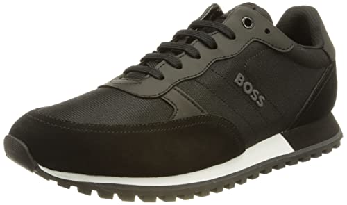 BOSS Hommes Parkour-L Runn Baskets Style Chaussures de Course en mélange de matières avec Logo en Relief