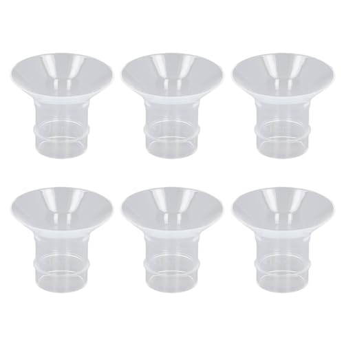 6pcs Flange Inserts, Portable Liquid Silicone Bust Pump Wearable 24mm Shelter Flanges (21MM)