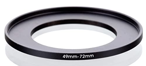 STEP UP 49-72MM anello adattatore 49MM-72MM adapter ring 49MM 72MM 49-72 49 72 MM obiettivo lente ottica per filtro paraluce tappo 1xzw