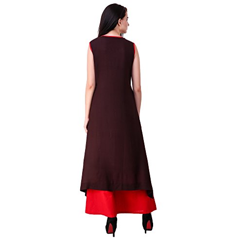 Image of Girl's /Women's Cotton Designer Tassel Kurti with Palazzo Pants Set