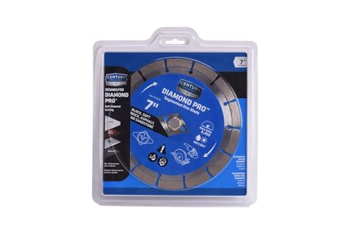 Image of Century Drill & Tool 75470 Professional Segmented Rim Diamond Pro Saw Blade, 7 inch