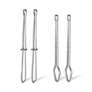 4 pinzas de cordón Bodkin, pinzas de metal con cordón de inserción fácil y rápida, cordón de inserción para bricolaje, herramienta de costura Bodkin para pantalones deportivos, sudaderas con capucha,