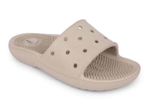 Image of ACTION Women's Casual Slip-On Slippers | Comfortable Textured Footbed | Lightweight Open-Toe Sandals for Daily Wear | Stylish Home & Outdoor Footwear