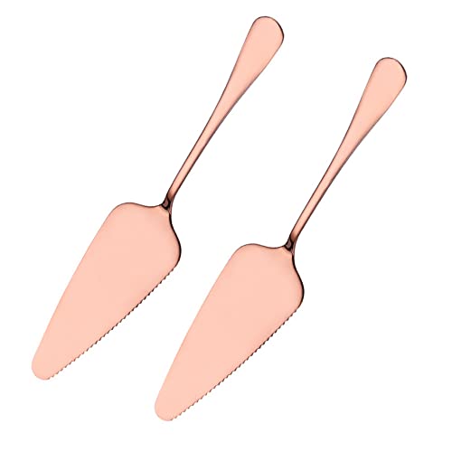 MBB Set Da 5 Palette Per Torta Triangolari In Acciaio Inox - Oro - Ideali Per Dolci, Pizza E Bistecche - 5
