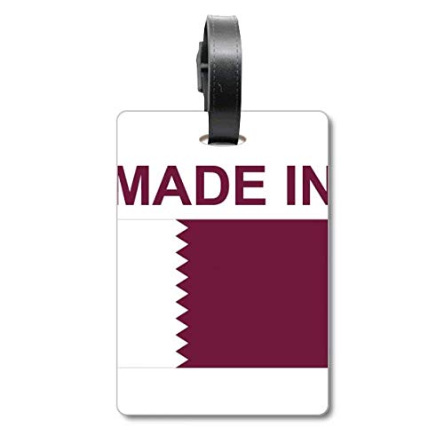Étiquette de valise Made in Qatar Country Love parfaite pour vos vacances