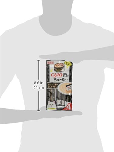 Amazon.co.jp: チャオ(CIAO)CIAO缶ちゅ～るとりささみ＆かにかまぼこ4