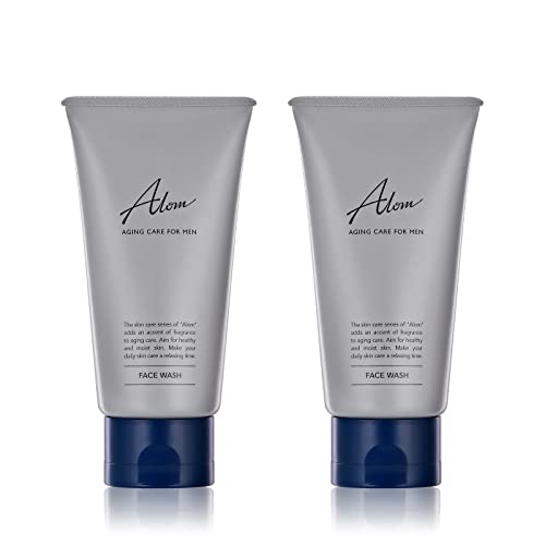 Alom (アロム) 洗顔 メンズ クリーム洗顔料 フェイスウォッシュ スキンケア 男性 男性用 泡 洗顔料 洗顔フォーム 肌乾燥を防ぐ 皮脂汚れ 110g 2本セット