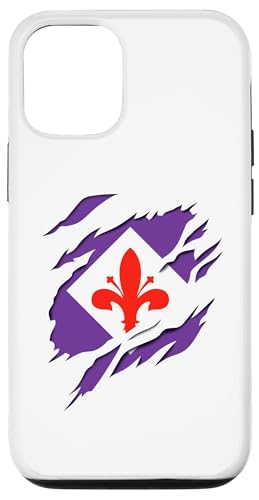 Custodia per iPhone 12/12 Pro Bandiera Fiorentina Puglia Italia effetto 3D Tridimensionale