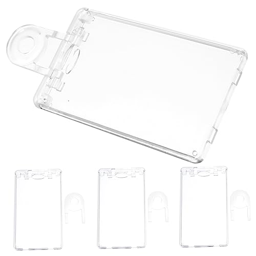 Porte-badges rigides double face protection transparente plastique