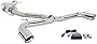 XFORCE ES-VW08-VMK-CBS 3' Cat-Back Exhaust System with VAREX Muffler for 2015-2019 Volkswagen Golf GTI Mk7/7.5; 304 Stainless Steel Pipework with Polished Dual 4' Tips