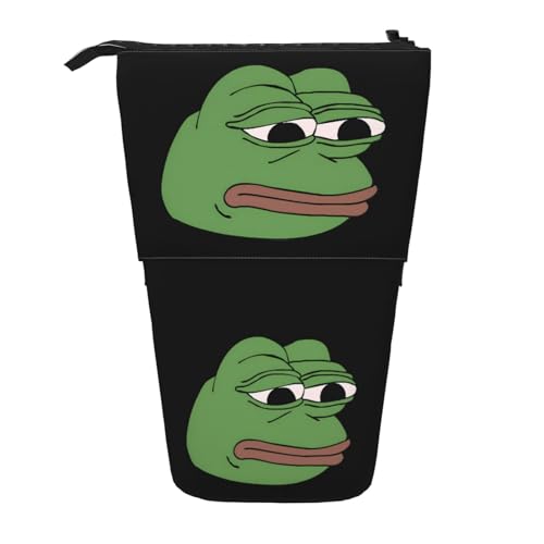 カエルのペペ8 ペンケース 筆入れ 立つ 伸縮式 筆箱 小物収納 軽量 学生用 子供 社会人用 お祝い 入学 進学 入職 プレゼント