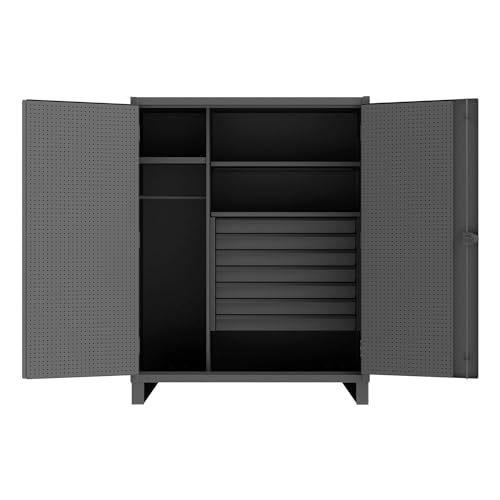 Durham HDWCP246078-7M95 Cabinet, 7 drawer, hanger bar, pegboards