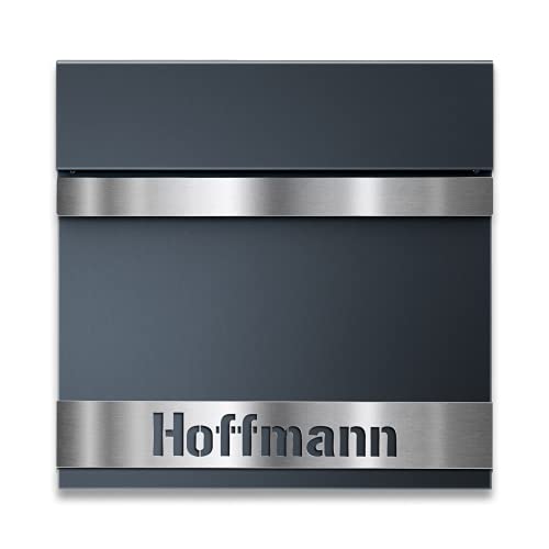 Metzler Exklusiver Briefkasten in Anthrazit Asta - Inkl. Zeitungsfach -...