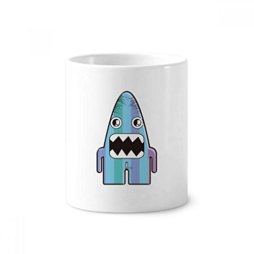 Cadeau original tasse alien bleu et monstre en céramique blanche avec boîte