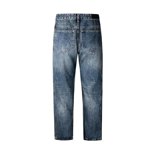 Jeans Pants Trousers Denim Spring and Autumn High Street Loose Men's Dad Floor Pulling Wide Leg Haren2