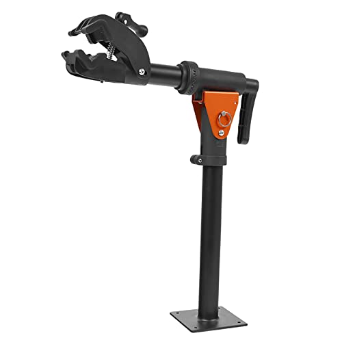 AAGAZA Bicycle Maintenance Rack Wall Mount Bike Workstand for MTB Bikes with Quick Clamp Lever Foldable Home Work Stand Practical Space Saving/1852 (Color : Orange)