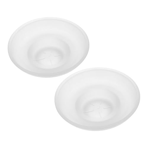 EPIGEIST 2 Piezas Jabonera Redonda de Vidrio Esmerilado con Drenaje para Baño y Cocina Soporte Transparente Multifuncional para de Jabón y Cera Diseño Elegante y Práctico