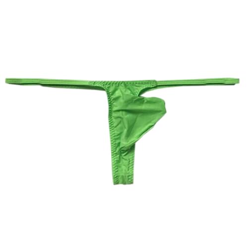 Men's Sexy Low Rise Thong soft Ice Silk Underwear G-String Pouch T-Back Briefs4