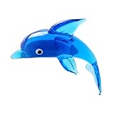 Dauphin - matériau en verre adopté avec une finition, donne vie aux adorables animaux, figurine de décoration pour la maison