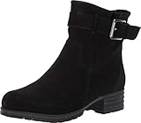 Clarks Women's Marana Amber Fashion Boot, Black Suede, 050 M US