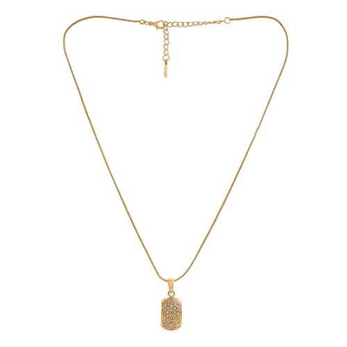Image of Estele Gold Plated Pendant Necklace for Women