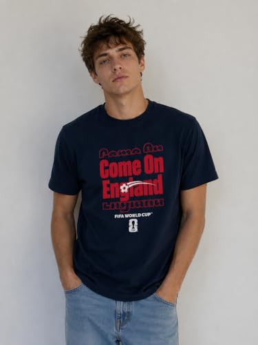 T-Shirt England FIFA World Cup pour homme en coton stretch confortable - 5