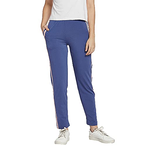 GO COLORS Women Mid Rise Side Tape Trackpants GO COLORS Women Mid Rise Side Tape Trackpants