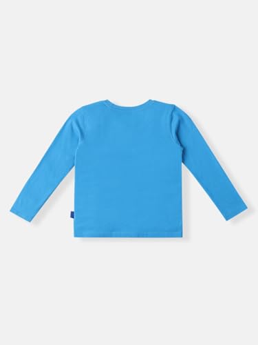 Image of Nautinati Boys 100% Cotton Full Sleeve Printed T-Shirt | Age 1-5 Years