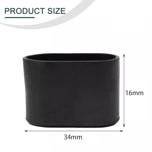 Cubiertas ovaladas de plástico para proteger el suelo y evitar ruidos en las patas de sillas 3