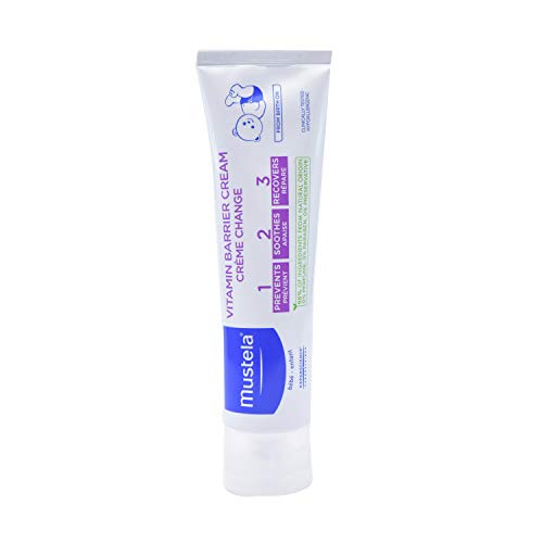 Image of Mustela Baby 123 Vitamin Barrier Cream (Diaper Rash Cream) 100ml - Buy 2 Get 1 Free - Diaper Rash Relief Bundle