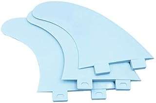 Namvo 3Pcs FCS Surfboard G5 Fins Plastic Surfing Board Fins Style Thruster Set White