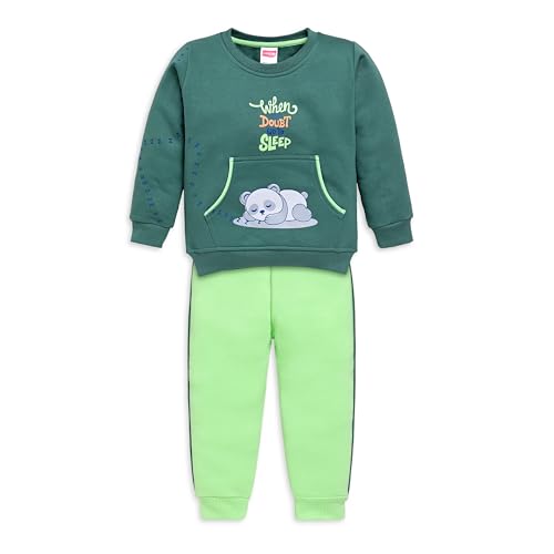 Image of LuvLap Baby Boys Full Sleeve Sweatshirt & Pyjama Set Pack of 1