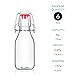 YEBODA 6 Pack 4oz Swing Top Glass Bottles,Small Flip Top Glass bottles with airtight Caps for Home Brewing,Kombucha,2nd Fermentation,Kefir,Beverages,Soda,Oils,Vinegar,Limoncello,Vanilla extract