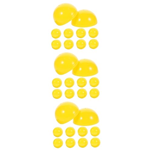 Kisangel 3sets Game Balls Props Openable Balls in Multiple Colors for Party Entertainment 20pcs*3
